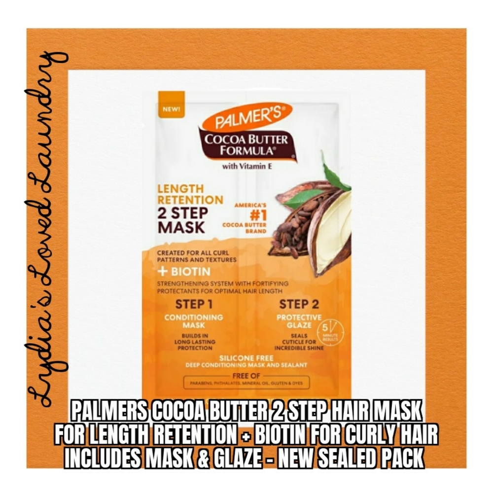 💥 5/$10 Palmers 2 Step Hair Mask For Length New